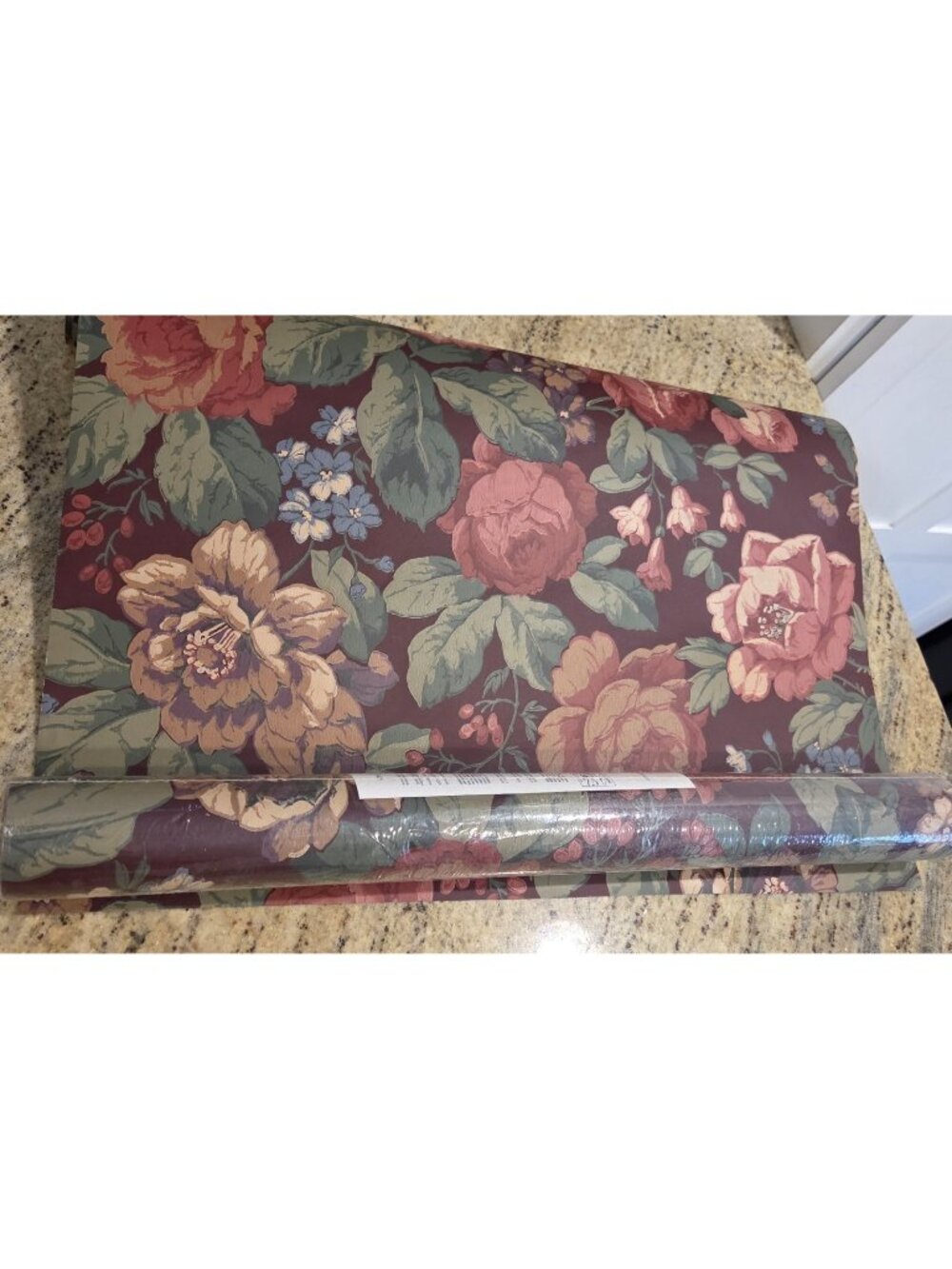 2 Rolls YORK Wallpaper Floral Double Roll WW5218 Red Pink cottage romantic